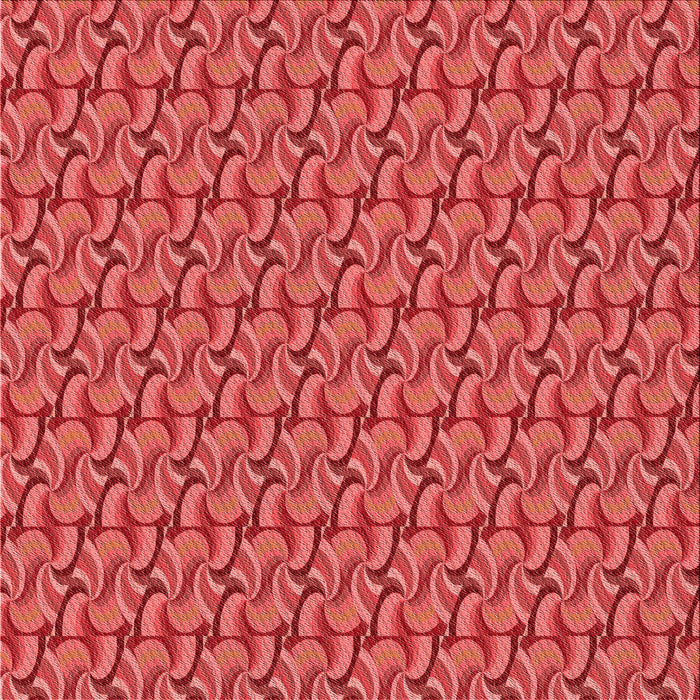 Round Patterned Red Rug, pat3032rd