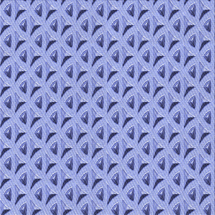 Round Patterned Jeans Blue Rug, pat3033blu