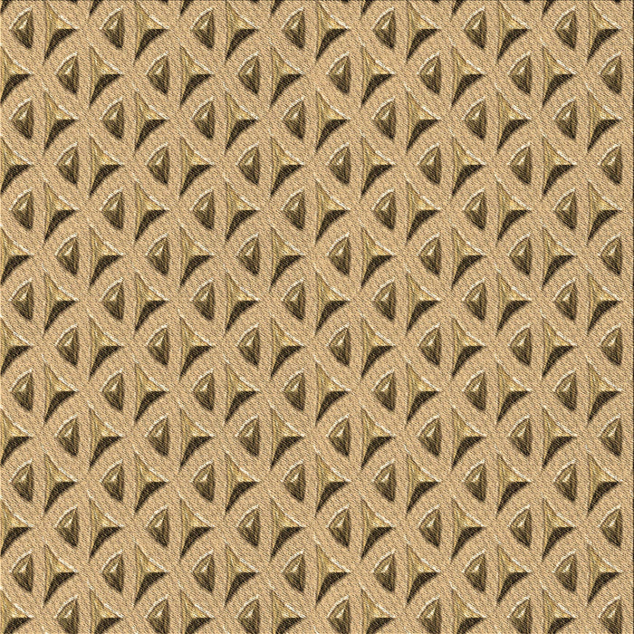 Round Patterned Yellow Orange Rug, pat3033brn