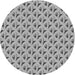 Square Patterned Silver Gray Rug, pat3033gry