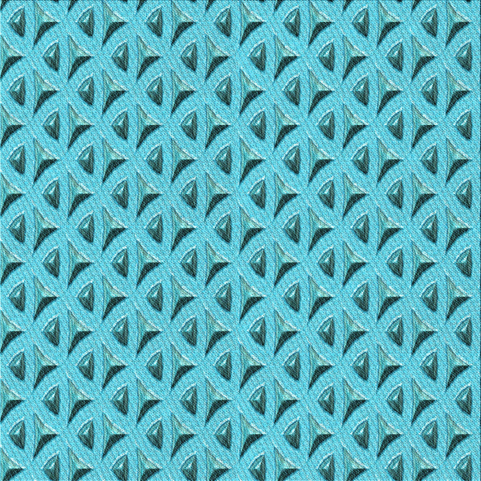 Round Patterned Bright Cyan Blue Rug, pat3033lblu