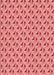 Patterned Light Coral Pink Rug, pat3033rd