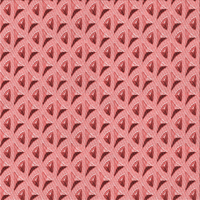 Round Patterned Light Coral Pink Rug, pat3033rd