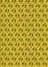 Machine Washable Transitional Yellow Rug, wshpat3033yw