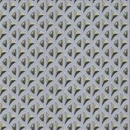 Square Patterned Ash Gray Novelty Rug, pat3033