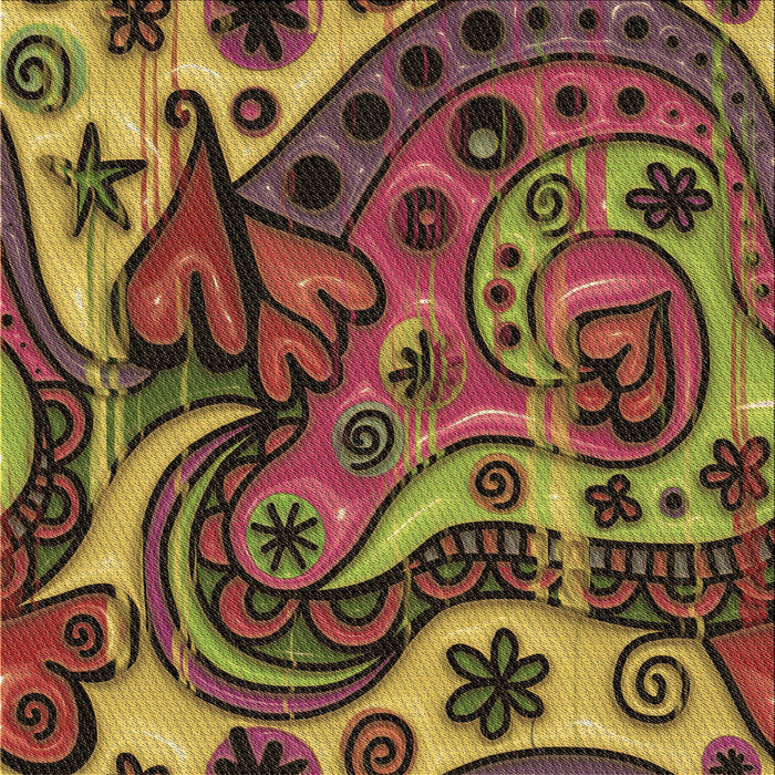 Round Patterned Dark Golden Brown Rug, pat3034brn