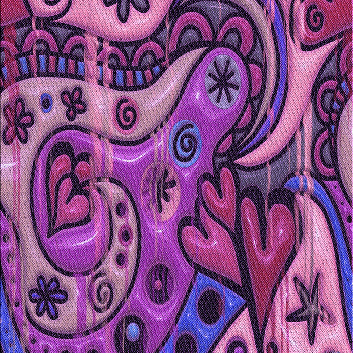 Machine Washable Transitional Dark Magenta Purple Rug, wshpat3034pur