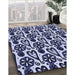 Machine Washable Transitional Blue Rug in a Family Room, wshpat3035blu