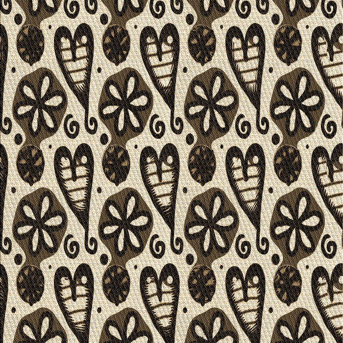 Patterned Midnight Gray Rug, pat3035brn