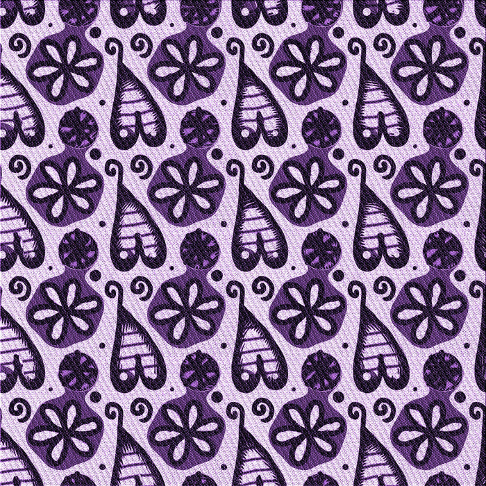 Round Patterned Mauve Purple Rug, pat3035pur