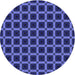 Square Machine Washable Transitional Denim Dark Blue Rug in a Living Room, wshpat3036blu
