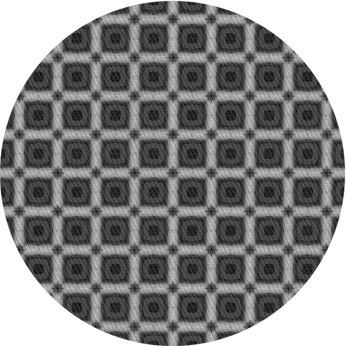 Square Machine Washable Transitional Gunmetal Gray Rug in a Living Room, wshpat3036gry