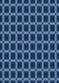 Machine Washable Transitional Blue Rug, wshpat3036lblu