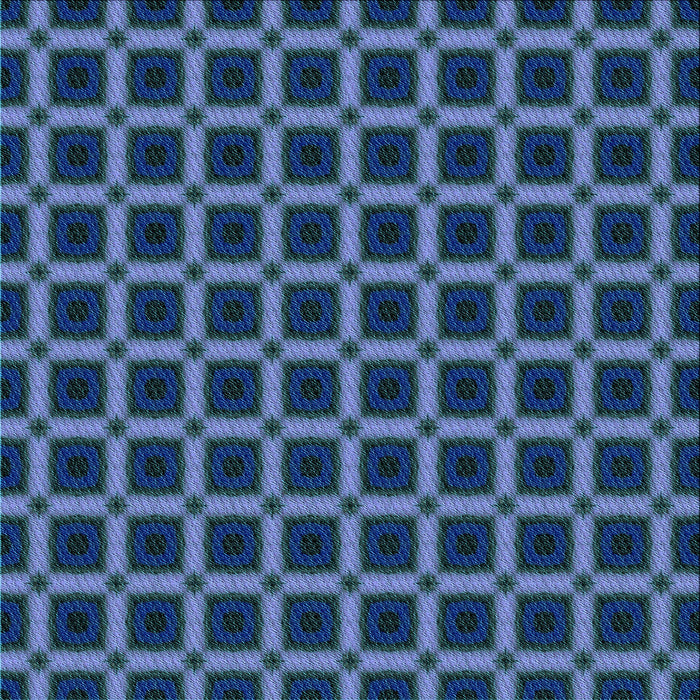 Round Patterned Blue Rug, pat3036lblu