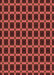 Machine Washable Transitional Red Rug, wshpat3036org