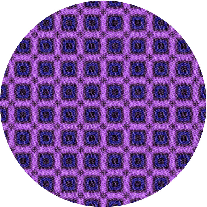 Square Patterned Bright Purple Rug, pat3036pur