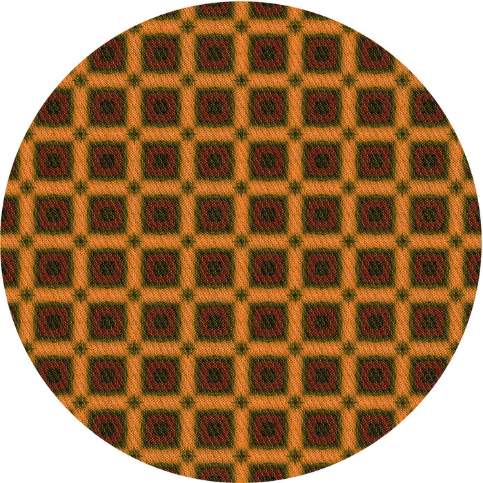 Square Machine Washable Transitional Sedona Brown Rug in a Living Room, wshpat3036yw