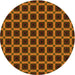 Square Patterned Sedona Brown Rug, pat3036yw