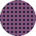 Sideview of Patterned Purple Novelty Rug, pat3036