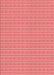 Machine Washable Transitional Fire Red Rug, wshpat3037rd