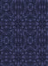 Patterned Deep Periwinkle Purple Rug, pat3038blu