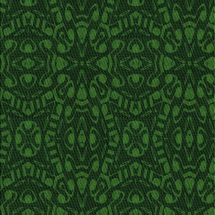 Patterned Green Rug, pat3038grn