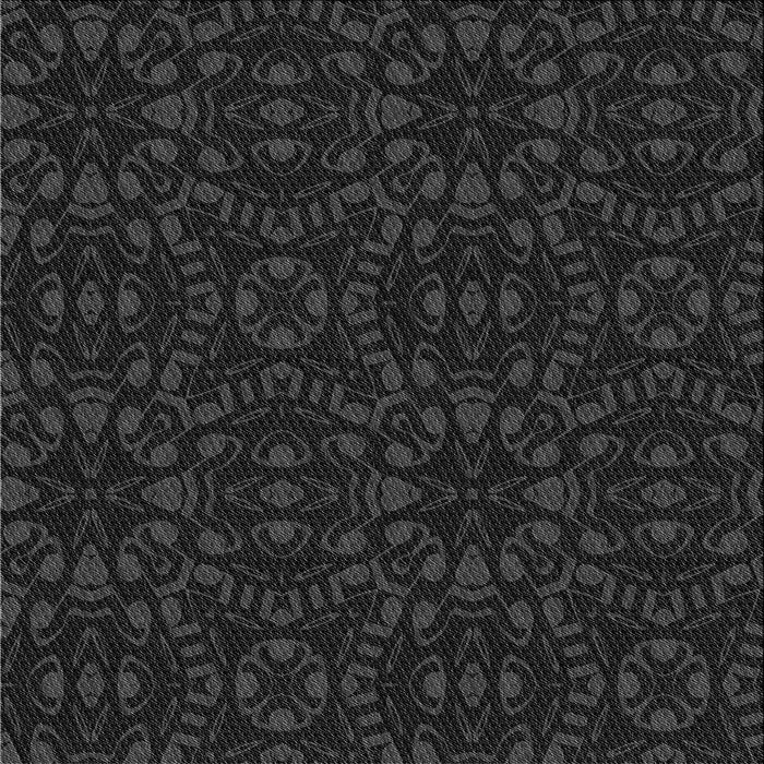 Round Machine Washable Transitional Midnight Gray Rug, wshpat3038gry