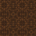 Round Patterned Saddle Brown Rug, pat3038org