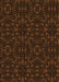 Patterned Saddle Brown Rug, pat3038org