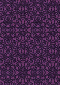 Machine Washable Transitional Deep Purple Rug, wshpat3038pur