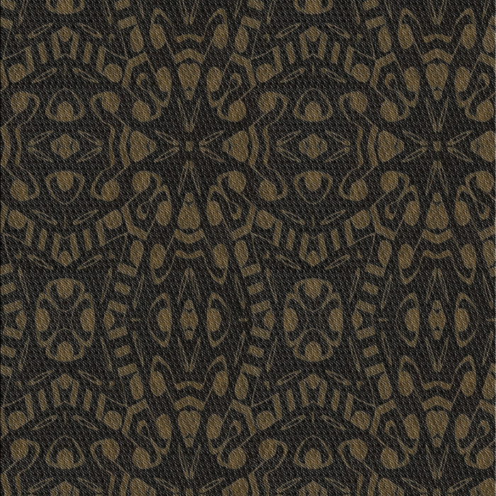 Patterned Black Novelty Rug, pat3038