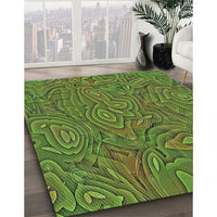 Patterned Green Novelty Rug, pat303