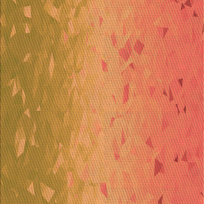 Patterned Orange Red Orange Rug, pat304org