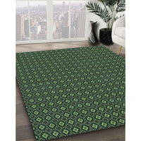 Patterned Green Rug, pat3040lblu