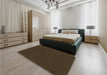 Patterned Black Brown Rug in a Bedroom, pat3041brn