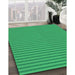 Machine Washable Transitional Neon Green Rug in a Family Room, wshpat3043grn