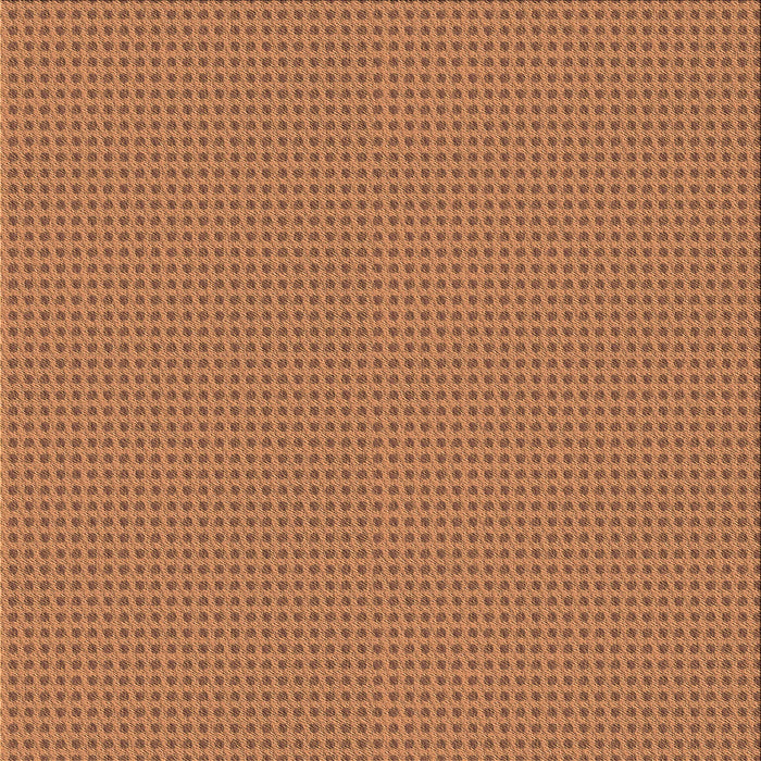 Round Patterned Orange Rug, pat3044org