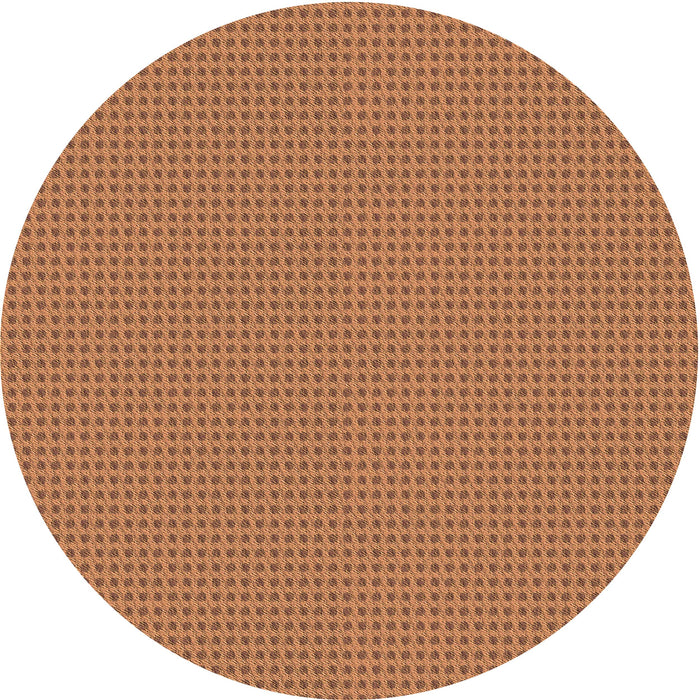 Square Patterned Orange Rug, pat3044org
