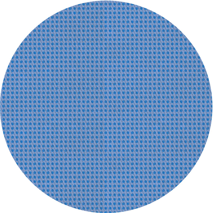 Sideview of Patterned Bright Navy Blue Novelty Rug, pat3044