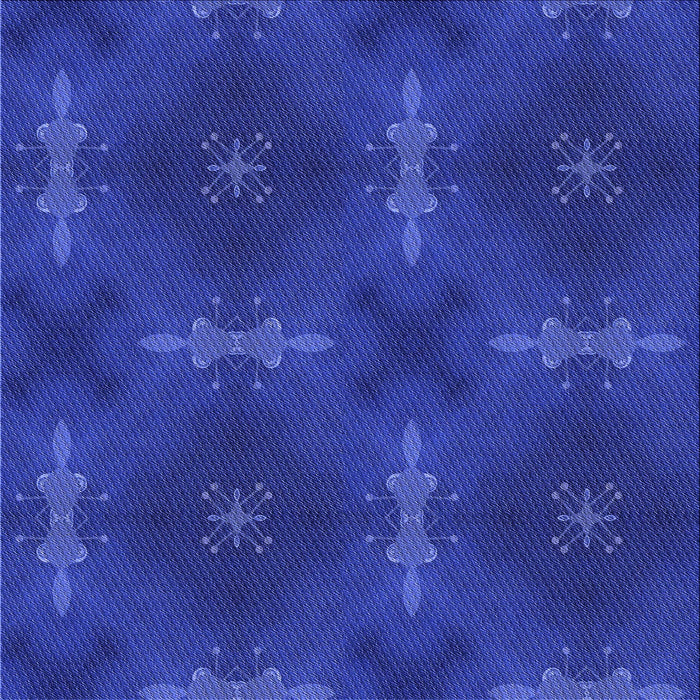 Round Patterned Cobalt Blue Rug, pat3045blu