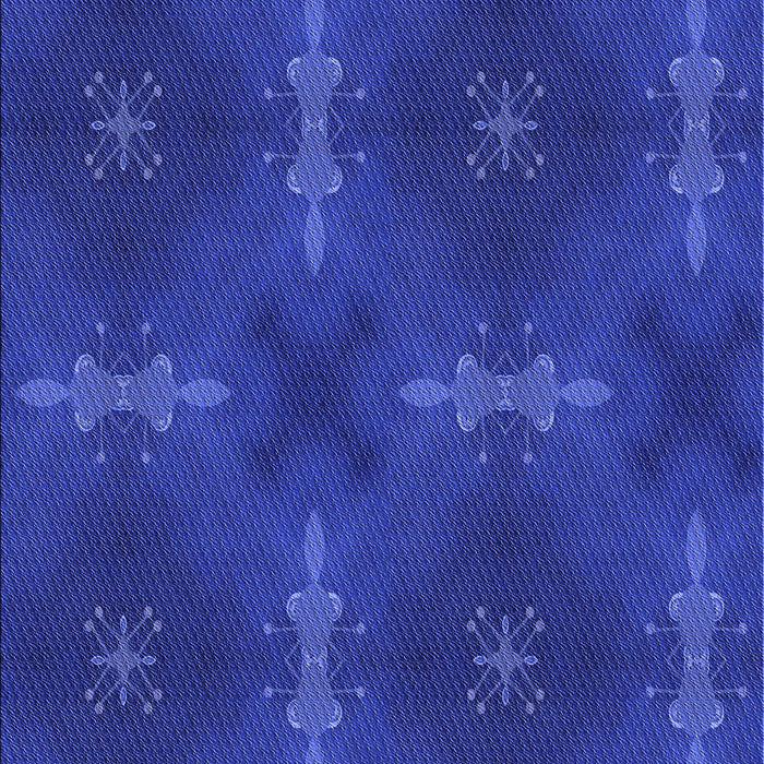 Patterned Cobalt Blue Rug, pat3045blu