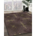 Machine Washable Transitional Burgundy Brown Rug in a Family Room, wshpat3045brn