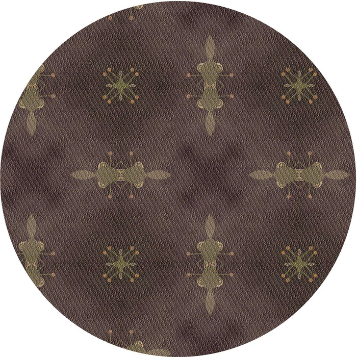 Square Patterned Burgundy Brown Rug, pat3045brn