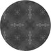 Square Patterned Ash Gray Rug, pat3045gry