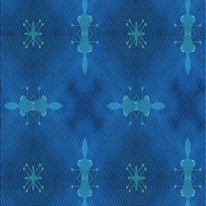 Patterned Blueberry Blue Rug, pat3045lblu