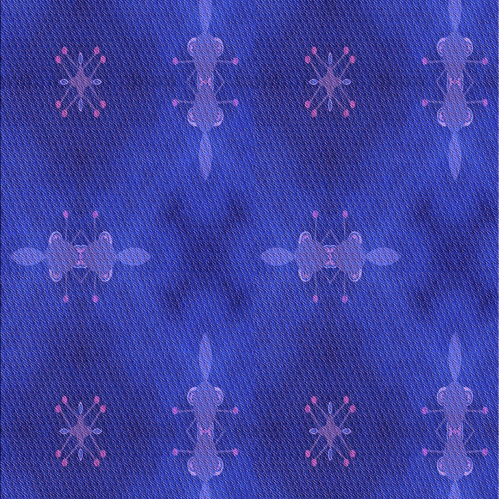 Machine Washable Transitional Blue Orchid Blue Rug, wshpat3045pur