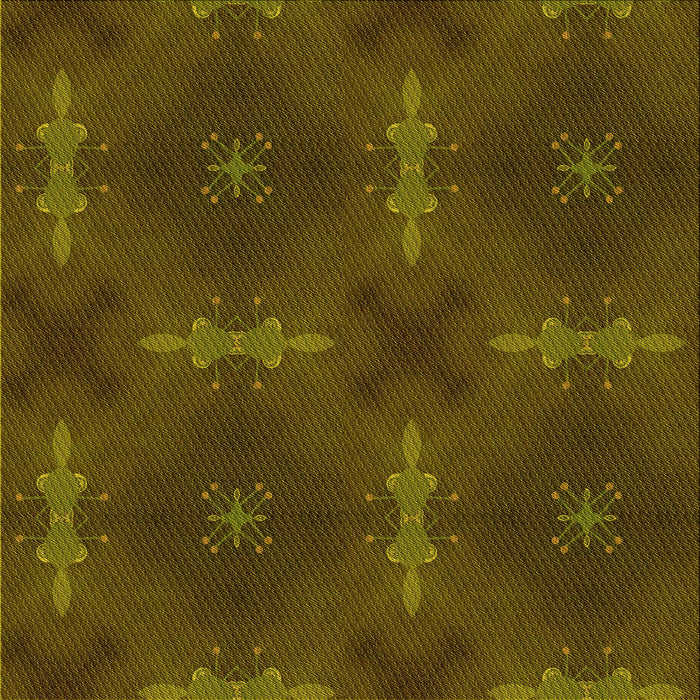 Round Machine Washable Transitional Dark Yellow Green Rug, wshpat3045yw