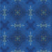 Square Patterned Cobalt Blue Novelty Rug, pat3045