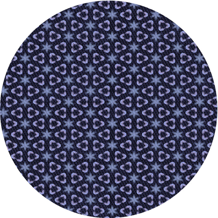 Square Machine Washable Transitional Night Blue Rug in a Living Room, wshpat3046blu