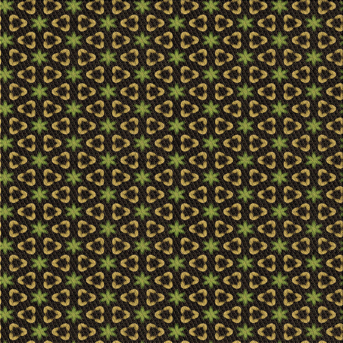 Round Machine Washable Transitional Dark Yellow Green Rug, wshpat3046brn